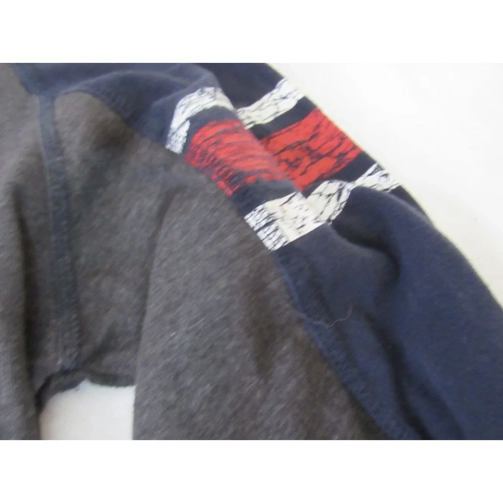 NFL HOUSTON‎ TEXANS Vintage Look Long Sleeve Logo Gray Blue Tee SHIRT Size: M